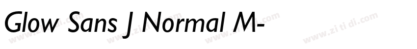 Glow Sans J Normal M字体转换